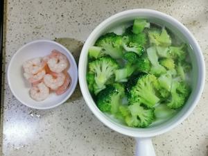 减脂餐-豪华蒸蛋羹（西兰花虾仁豆腐鸡蛋）的做法 步骤5