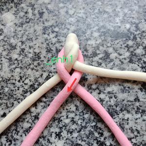 儿时美好～卖萌的四股辫双色馒头 *花儿馒头268的做法 步骤11