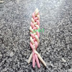 儿时美好～卖萌的四股辫双色馒头 *花儿馒头268的做法 步骤20
