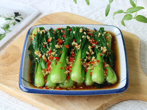 白灼油菜—年夜饭最受欢迎的素菜的做法 步骤10