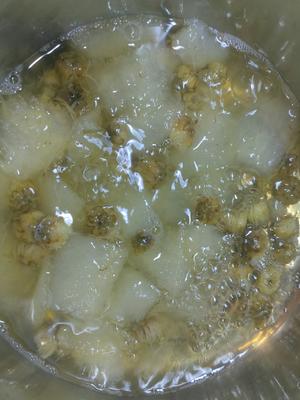 雪梨菊花冻的做法 步骤2