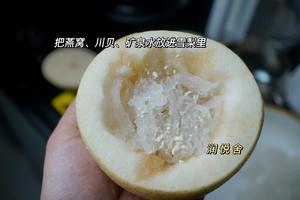 润肺止咳雪梨川贝炖燕窝?的做法 步骤5