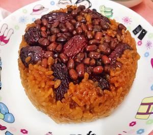 红糖红豆糯米饭 改良版甑糕（新手版）——补血美食的做法 步骤6