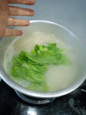 药食同源|红薯芥菜粥的做法 步骤6