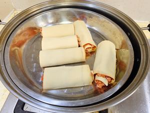 小姨妈豆皮肉卷（好看的，首先，哈哈哈哈。另外，好吃，小孩子、老人家或者牙口不好都可以大口品尝）的做法 步骤10