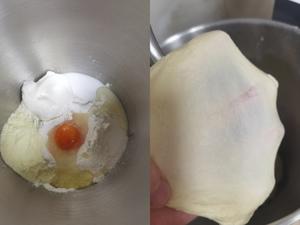?春日出游必备❗️火腿肉松面包卷/不易开裂/柔软配方的做法 步骤1