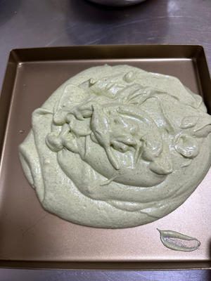 艾草烫面蛋糕奶油卷的做法 步骤22