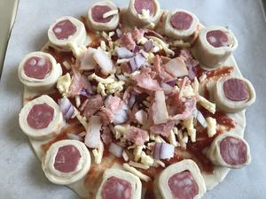 ?无需和面❗️超好吃手抓饼披萨?的做法 步骤6
