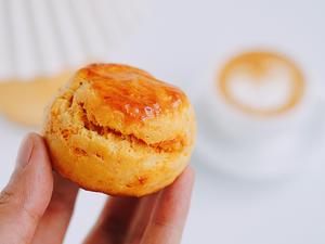 咸蛋黄肉松司康|有手都能做系列|5分钟搅一搅|免打发免发酵的做法 步骤20