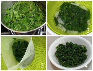 Spanakopita 希腊菠菜皮塔(三角)的做法 步骤3