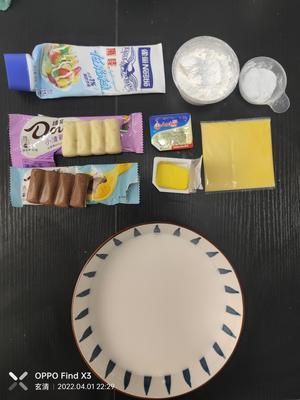 “香椰芒”巧克力布丁小方??有不粘锅冰箱就能做！不用秤超亲民版✨的做法 步骤2
