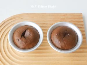 【脆皮香草冰淇淋配熔岩爆浆巧克力蛋糕】的做法 步骤17