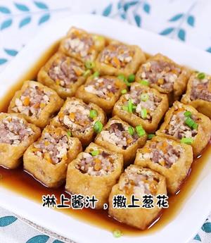 油豆泡塞肉的做法 步骤5