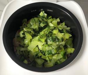 咸肉香肠猪油菜饭的做法 步骤12