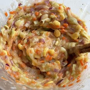 减脂低卡食谱 ｜ 杂蔬鸡胸肉饼的做法 步骤5