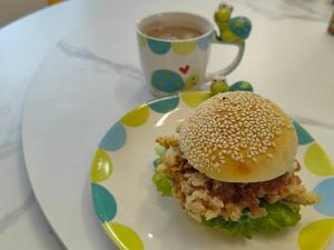 宝宝餐～鸡腿汉堡（附自制沙拉酱）的做法 步骤15