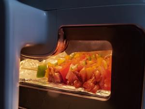 不用一滴油 ?完爆烧烤店的彩椒鸡肉串‼️的做法 步骤9