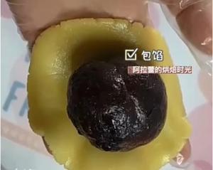 『?? 058 』萌萌小鸡米月饼｜?网红免烤箱的做法 步骤8