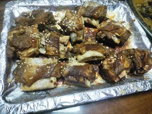 蒜香黑椒牛排骨(简易烤箱版)的做法 步骤8