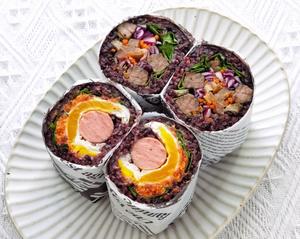 新年躺瘦不油腻‼️【紫米杂粮饭团】&【泡菜汤】的做法 步骤16