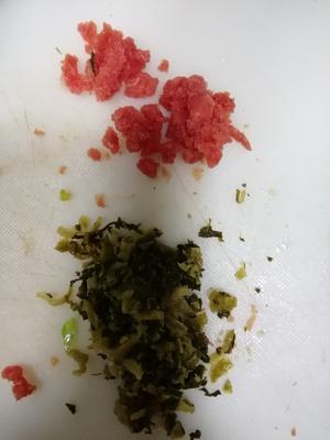 牛肉末雪菜炒豆渣的做法 步骤1