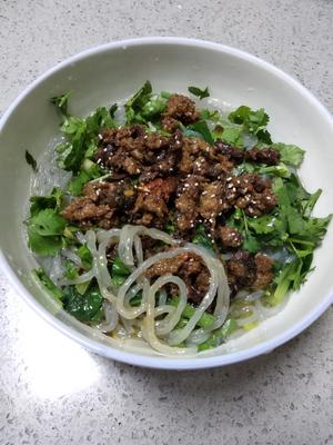 牛肉沫酸辣粉的做法 步骤5