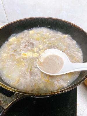 冬季最佳美食酸菜羊肉片冻豆腐-果果美厨的做法 步骤9