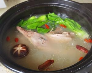 老鸭红白两吃(之老鸭扁尖汤)的做法 步骤6
