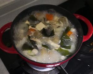 【300大卡晚餐】鸭血豆腐味噌汤的做法 步骤2