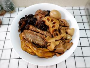 万能卤汁～猪脚、鸭翅、牛腩、豆干及烤猪脚的做法 步骤7