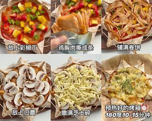 彩椒鸡胸肉口蘑太阳披萨?的做法 步骤2