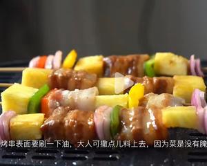 凤梨彩椒猪肉串的做法 步骤8