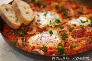 北非蛋Shakshuka（番茄罐头版） <;302小厨房>;的做法 步骤19