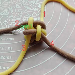 玉米结挂饰馒头（编结D） *花儿馒头249的做法 步骤22