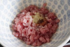 洋葱酱肉丁包子的做法 步骤2