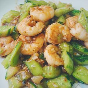 独食快手菜——青瓜炒虾仁的做法 步骤9