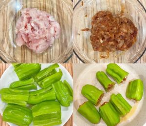 减脂餐｜超好吃的青椒酿肉，谁不爱‼️的做法 步骤1