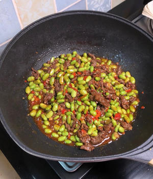 ?毛豆炒牛肉这样做也太费米饭了吧❗️❗️的做法 步骤12