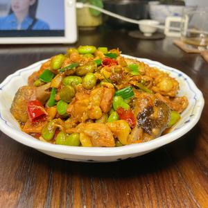 毛豆子烧鸡的做法 步骤7