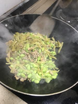 超级下饭的毛豆榨菜肉丝的做法 步骤18