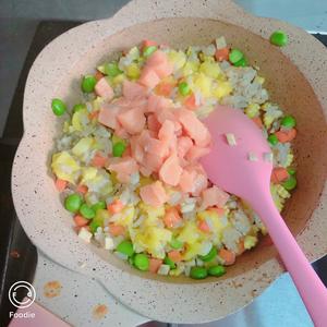 香甜爽口菠萝饭少油无盐无糖的做法 步骤11