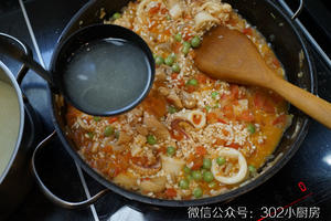 【0536】西班牙海鲜饭（paella） <;302小厨房>;的做法 步骤28