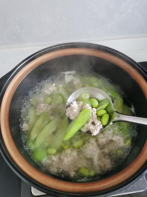 毛豆丝瓜肉圆汤的做法 步骤10