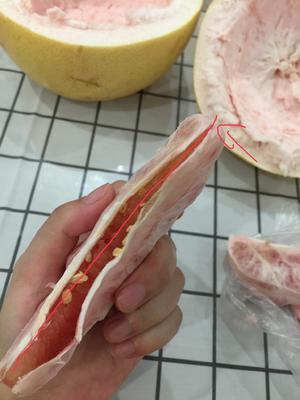 超详细最干净剥柚子法的做法 步骤7