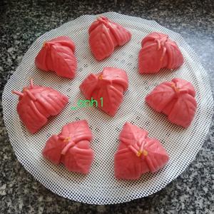火龙果三角梅包（下） *花儿馒头194的做法 步骤29