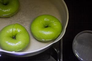 抹茶黄桃乳酪贝果?自制黄桃酱㊙️果味十足的做法 步骤12
