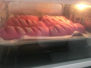 火龙果椰蓉面包卷的做法 步骤20