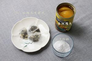 桃?桃乌龙茶冻（茶香桃味浓）的做法 步骤1