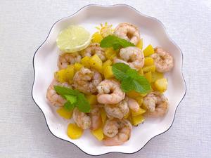 「减脂餐」芝心马铃薯燕麦球，配清爽黄桃虾仁的做法 步骤5