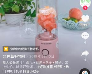 李子搭配果汁的做法 步骤1